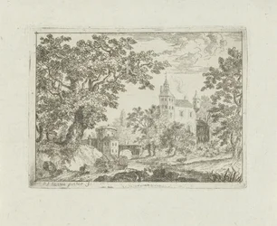 Castillo en un paisaje