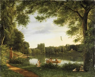 Vista del lago de Ermenonville