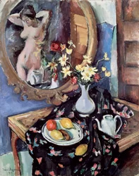 Naturaleza muerta con espejo, 1912