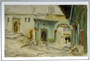 El café llamado “de Fromentin”, Argel por Lecomte du Nouy (1842 - 1923), finales del siglo XIX