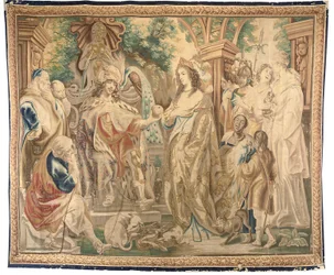 Tapiz de Bruselas de un conjunto de seis, c.1650 (lana y seda)