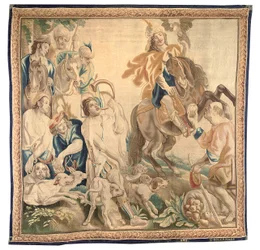 Tapiz de Bruselas de un conjunto de seis, c.1650 (lana y seda)