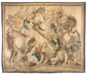 Tapiz de Bruselas de un conjunto de seis, c.1650 (lana y seda)