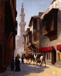 Una calle en El Cairo