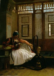 Arnaut fumando (tabla)
