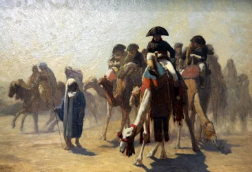 General Bonaparte con su estado mayor en Egipto, 1863