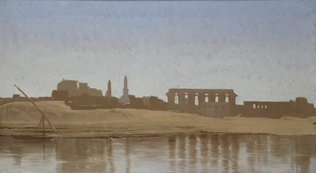Vista del Nilo en Luxor, 1857