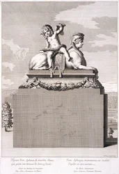 Figura de una esfinge en Versalles