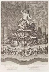 Fuente con cupido de Gaspar Marcy en Versalles