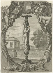 porta vela Portavelas en marcos ornamentales (título de la serie)