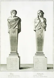 Esculturas que representan a Perseo y Andrómeda por Louis Lerambert en Versalles