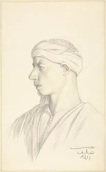 Retrato de un fellah egipcio