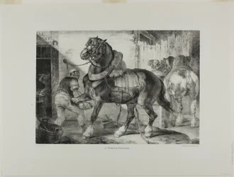 Un herrador francés, lámina 12 de Various Subjects Drawn from Life and on Stone (The English Suite)