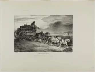 The Coal Wagon, lámina 7 de Various Subjects Drawn from Life and on Stone (The English Suite)
