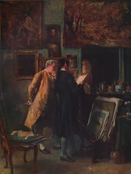 El coleccionista de grabados, c. 1850