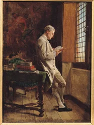 El lector de blanco, 1857