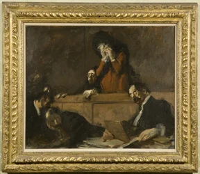 Una escena de tribunal (Scenes des Tribunaux) 1909