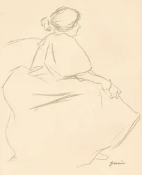 Un estudio en crayón, c. 1872-1898, 1898
