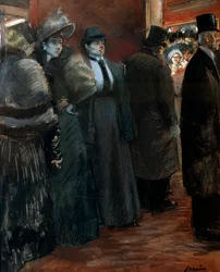 Un vestíbulo de teatro, finales del siglo XIX o principios del siglo XX