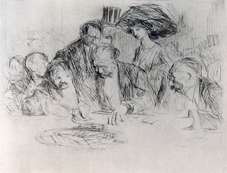 En la mesa de juego, 1925