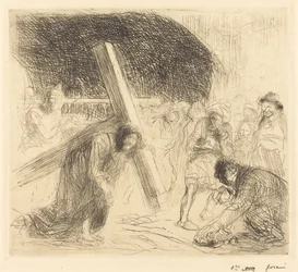 Cristo llevando la cruz (séptima placa)