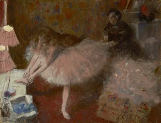 Bailarina en su camerino, c.1890