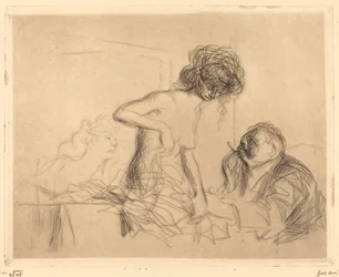 En una habitación privada (primera placa)