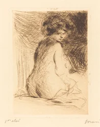 Mujer desnuda vista de espaldas