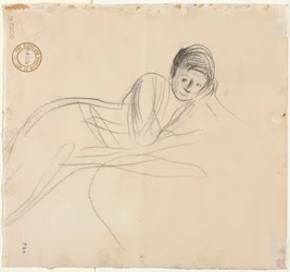 Mujer reclinada (verso), 1915