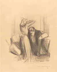 Escena en una habitación privada (placa vertical)