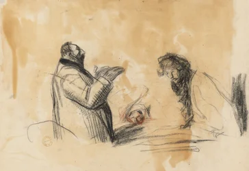 Boceto para En el hospital (verso)