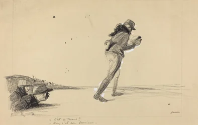 En el frente. - Es su teoría - No, es su breviario., c. 1914-1919