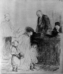 La salida del público, 1925