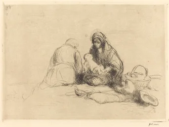 El descanso en la huida a Egipto