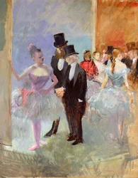 Las alas de la ópera (en el vestíbulo) c.1887