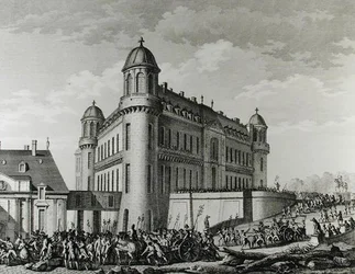 Cañones llevados de Chantilly a París, 9 de agosto de 1789