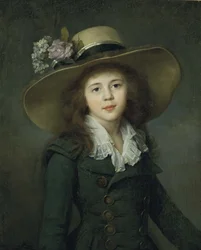 Baronesa Elizaveta Alexandrovna Stroganova 1779-1818, principios de la década de 1780