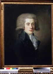 Retrato del vicecanciller ruso Nikita Panin (1770-1837) (Retrato del vicecanciller Nikita Panin). Pintura de Jean Louis Voille (1744-después de 1803). Óleo sobre lienzo, 73,1 x 57 cm