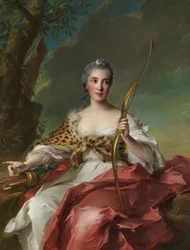 Madame Bergeret de Frouville como Diana, 1756