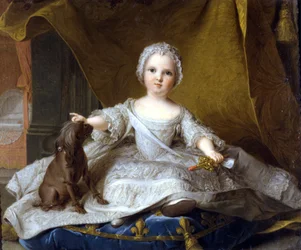 Retrato de Madame Maria Zeffirina - Pintura de Jean Marc Nattier (1685 - 1766). 1751 - Galería Uffizi, Florencia