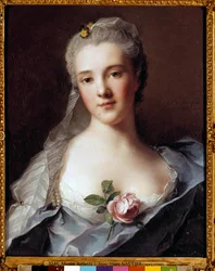 Retrato de Manon Balletti (1740-1776), esposa del arquitecto Jean François Blondel (1705-1774). Pintura de Jean Marc (Jean-Marc) Nattier (1685-1766)