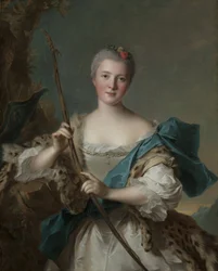 Retrato de una mujer como Diana, 1752