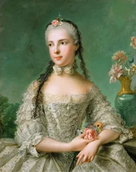 Retrato de la Princesa Isabel de Parma (1741-1763), Archiduquesa de Austria por Jean-Marc Nattier