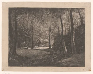 Pastora en el bosque de Rochecardon
