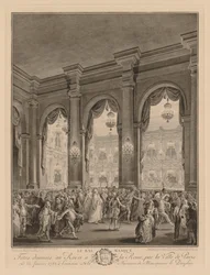 El baile de máscaras dado en el Hôtel de Ville, el 23 de enero de 1782