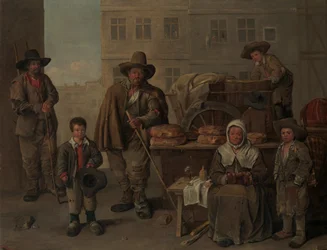 El carro del panadero, 1656