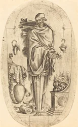 Viejo calentando sus manos