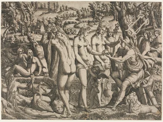 El juicio de Paris, c. 1545
