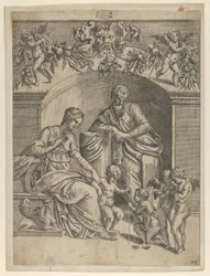 La Virgen con el Niño Jesús adorada por San Juan, 1543