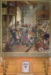 Etienne Marcel (m.1358) protegiendo al Delfín de la mafia en 1358